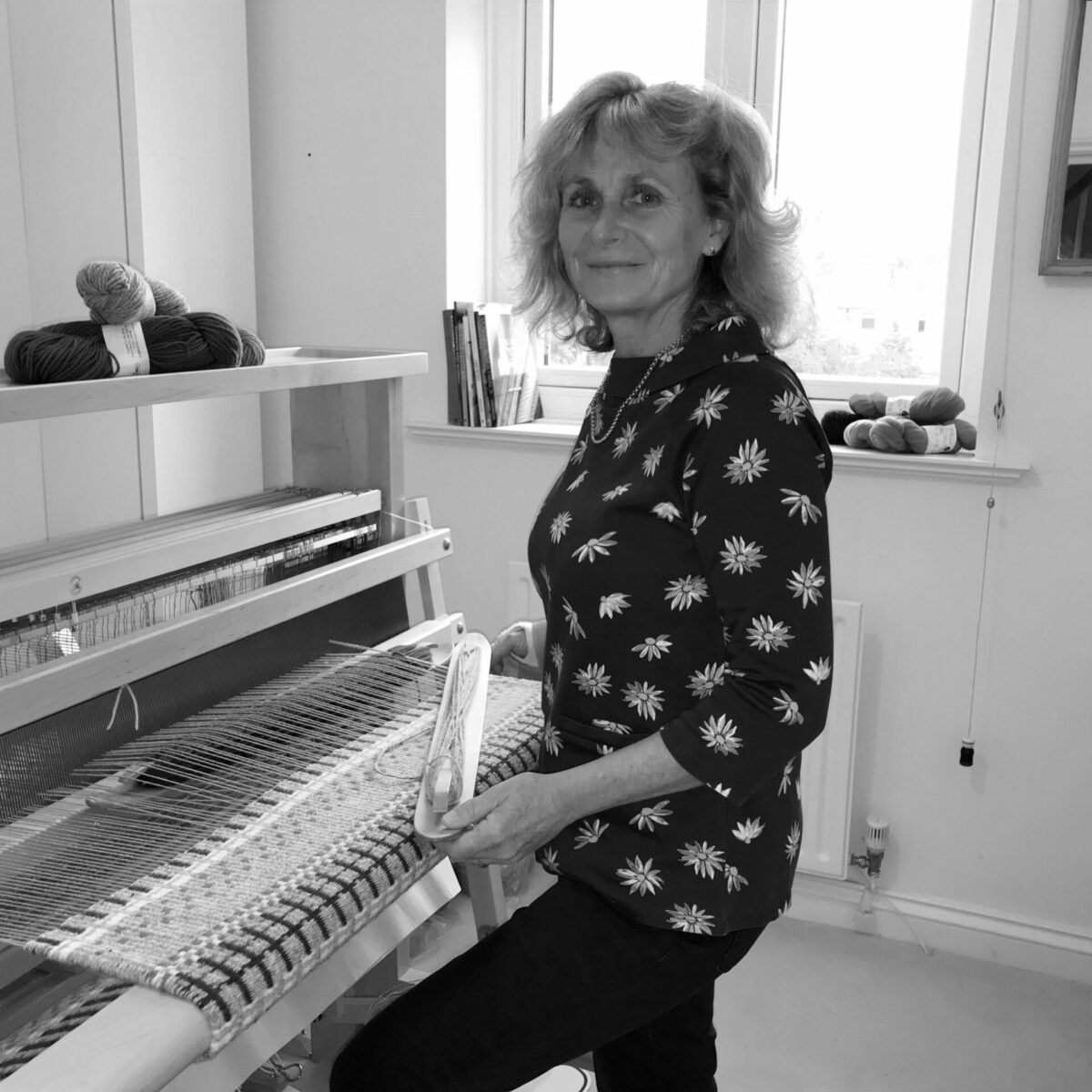 Jo bw photo weaving