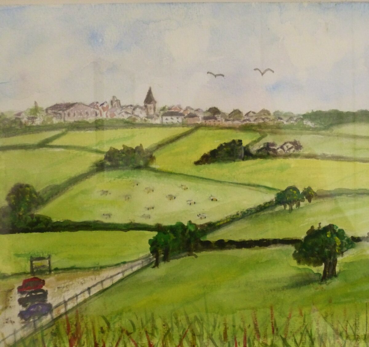 Poundbury From Maiden Castle