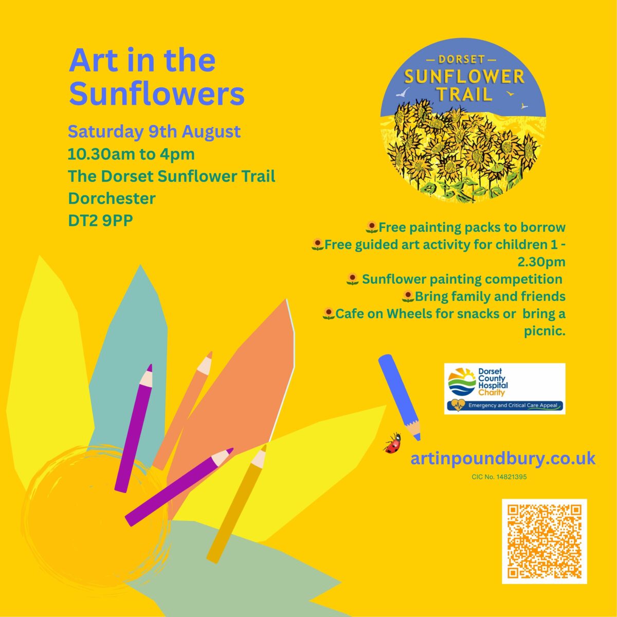 Art in the Sunflowers for Children