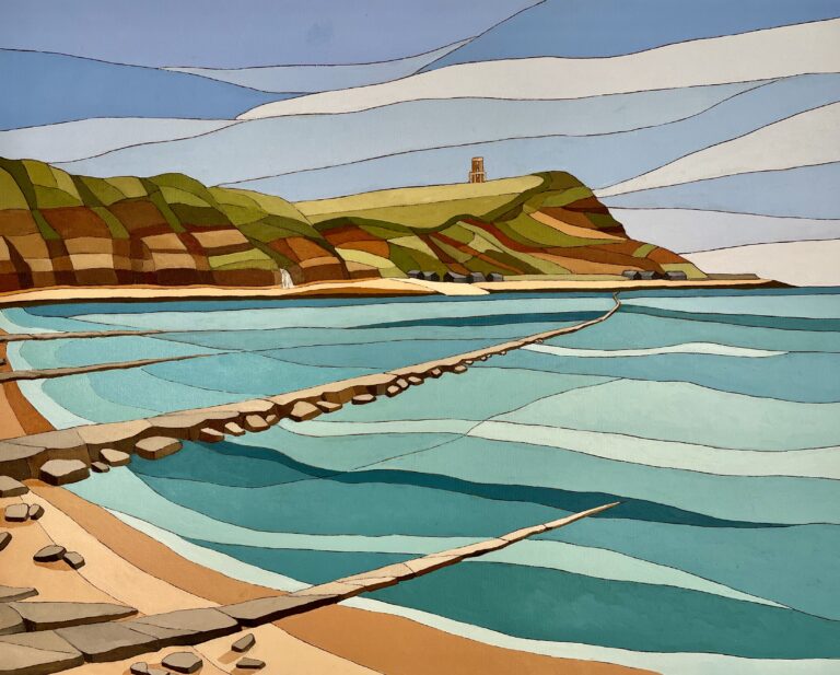 Low tide at kimmeridge bay