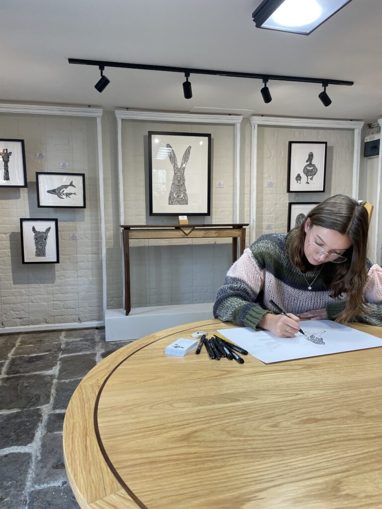 Pia elliot drawing in gallery