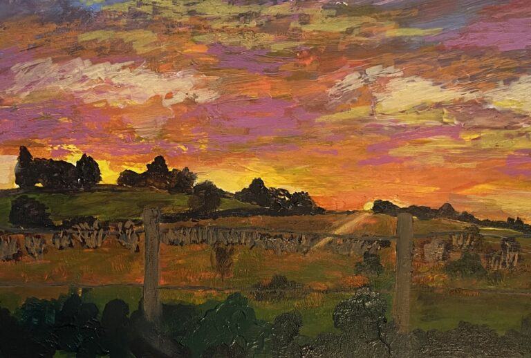 Lucy Warren Sunset In North Dorset