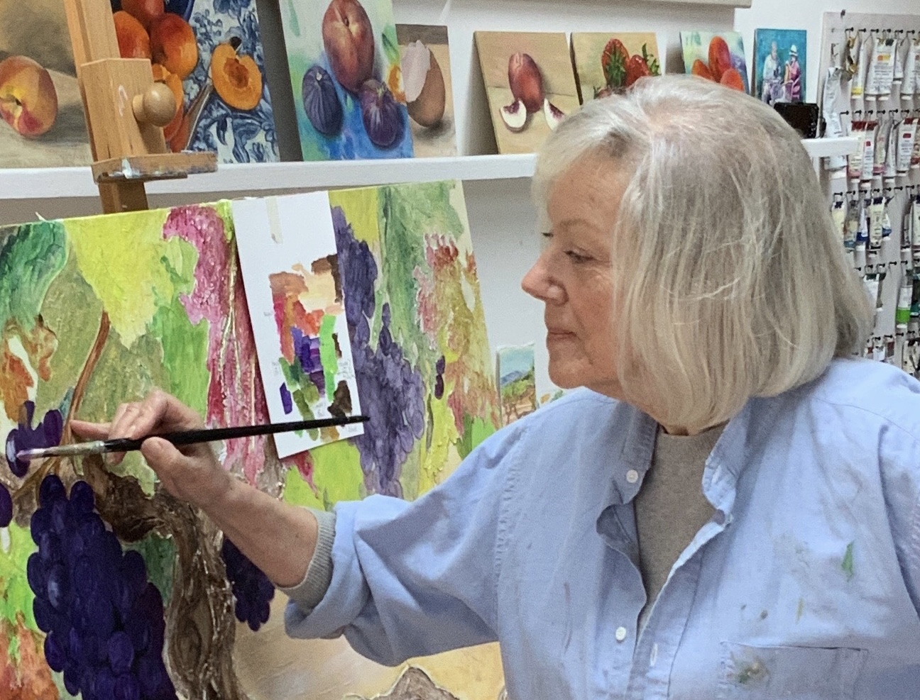 Sue Rudland in the studio jpg